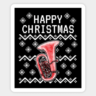 Tuba Ugly Christmas Tubaist Brass Musician Magnet